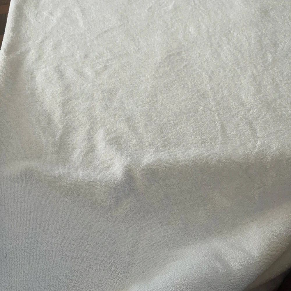 Bianca White Textured beach towel 38 by 64 inches